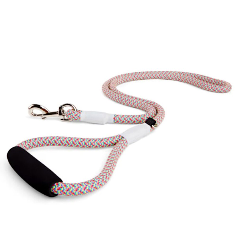 NWT~ YOULY The Protector 5/16" Thick Multi-color Reflective Dog Leash 5-ft. Long